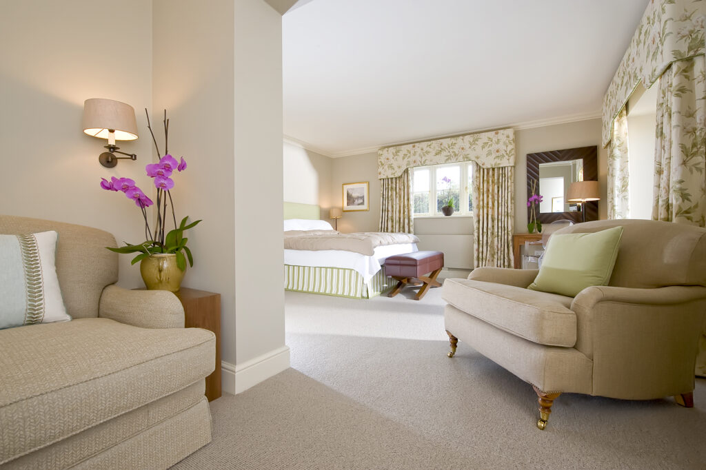 A room inside the Park House Hotel in Midhurst, West Sussex.