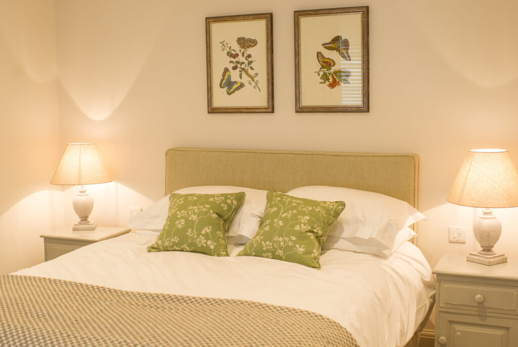 An interior view of a room at a Cowdray self-catering cottage, West Sussex.